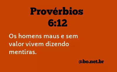 Provérbios 6:12 NTLH