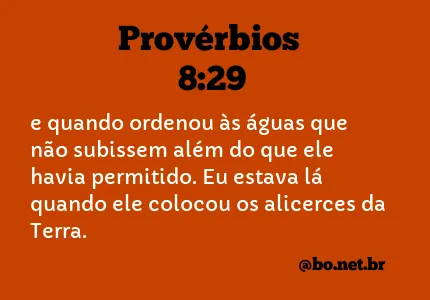 Provérbios 8:29 NTLH