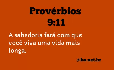 Provérbios 9:11 NTLH