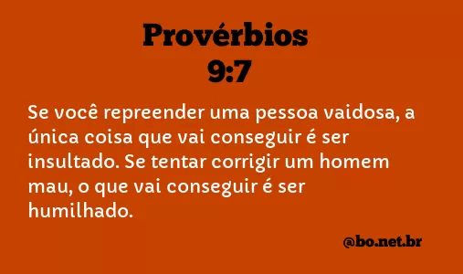 Provérbios 9:7 NTLH