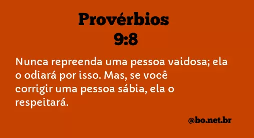 Provérbios 9:8 NTLH
