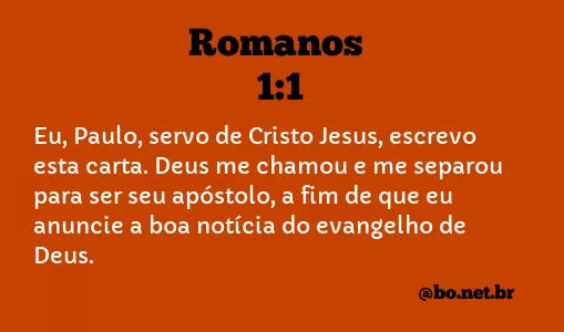 Romanos 1:1 NTLH