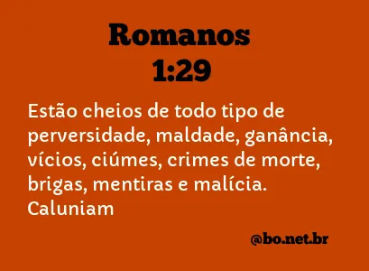 Romanos 1:29 NTLH