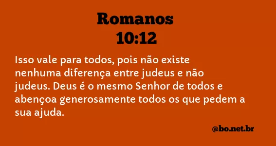 Romanos 10:12 NTLH