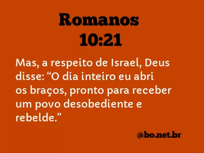 Romanos 10:21 NTLH