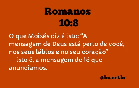 Romanos 10:8 NTLH