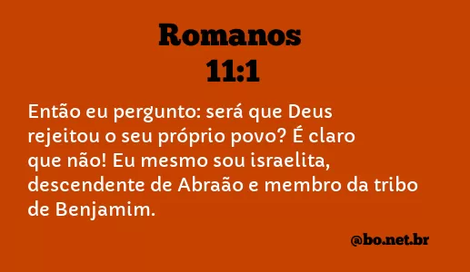Romanos 11:1 NTLH