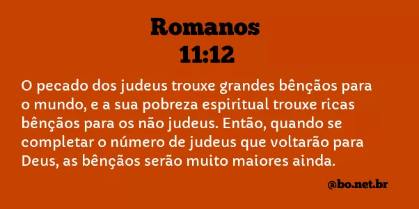 Romanos 11:12 NTLH