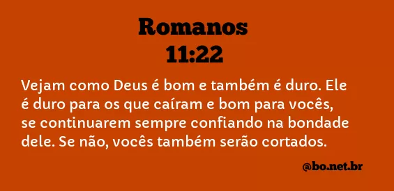 Romanos 11:22 NTLH