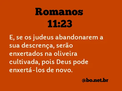 Romanos 11:23 NTLH