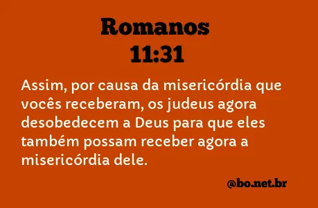 Romanos 11:31 NTLH