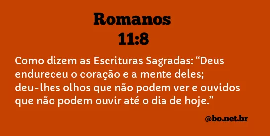 Romanos 11:8 NTLH