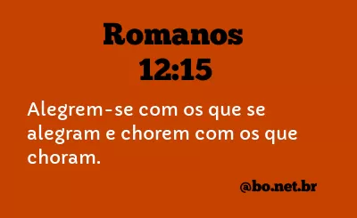 Romanos 12:15 NTLH