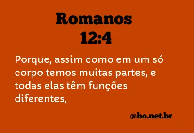 Romanos 12:4 NTLH