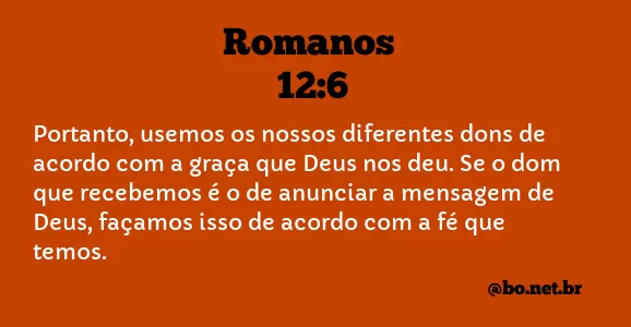 Romanos 12:6 NTLH