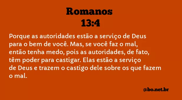 Romanos 13:4 NTLH