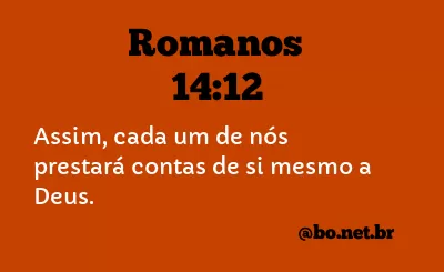 Romanos 14:12 NTLH