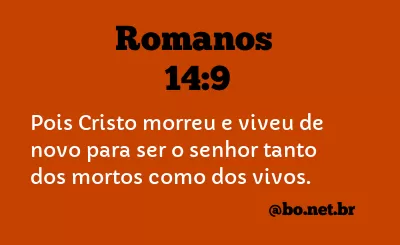 Romanos 14:9 NTLH