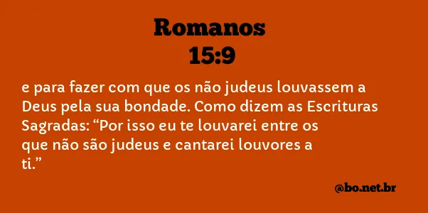 Romanos 15:9 NTLH