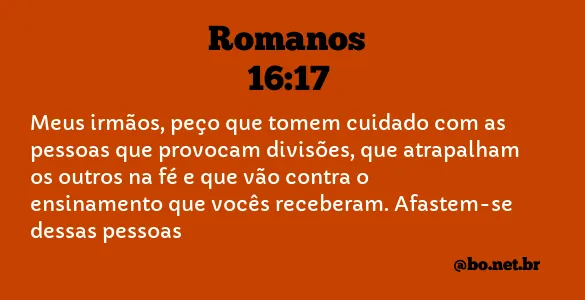 Romanos 16:17 NTLH