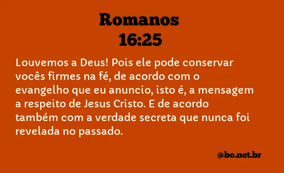 Romanos 16:25 NTLH