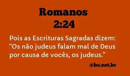 Romanos 2:24 NTLH