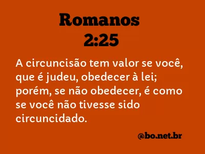 Romanos 2:25 NTLH