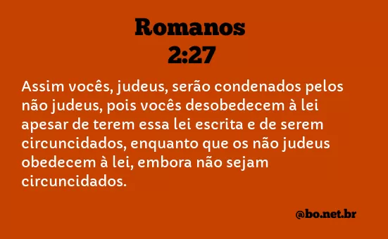 Romanos 2:27 NTLH