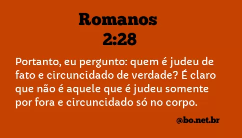 Romanos 2:28 NTLH