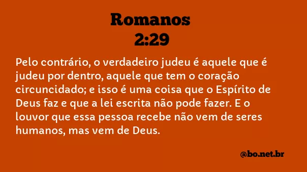 Romanos 2:29 NTLH