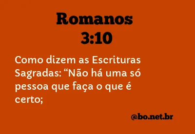 Romanos 3:10 NTLH