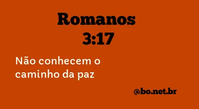 Romanos 3:17 NTLH