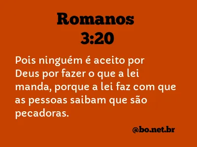 Romanos 3:20 NTLH