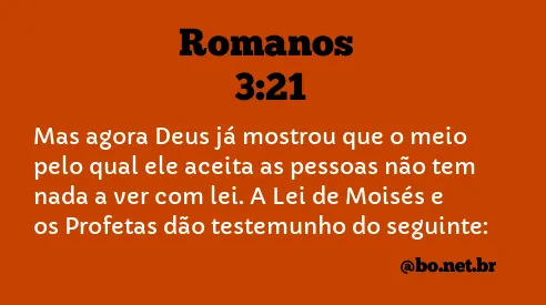 Romanos 3:21 NTLH