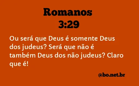 Romanos 3:29 NTLH