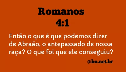 Romanos 4:1 NTLH