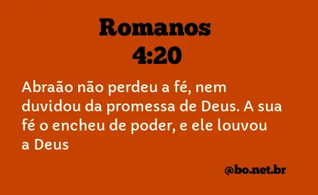 Romanos 4:20 NTLH