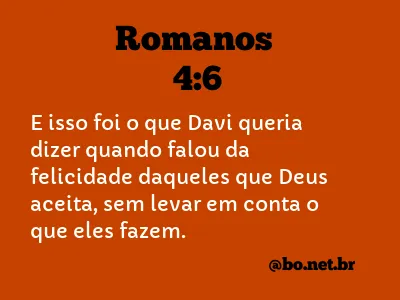 Romanos 4:6 NTLH