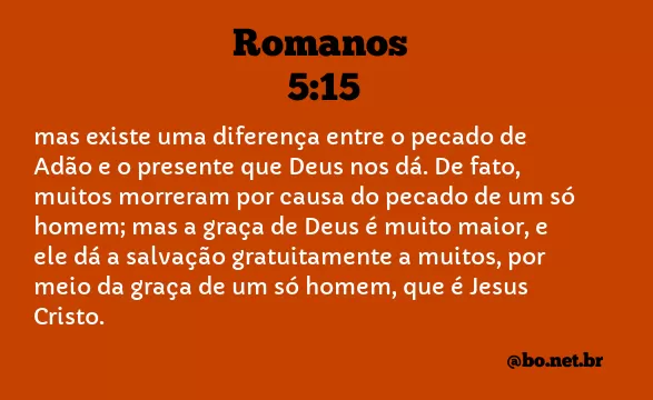 Romanos 5:15 NTLH