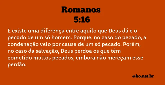 Romanos 5:16 NTLH