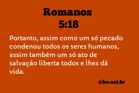 Romanos 5:18 NTLH