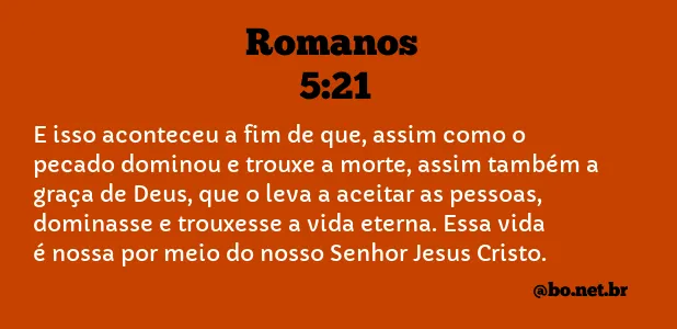 Romanos 5:21 NTLH