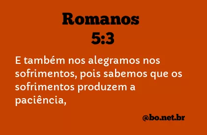 Romanos 5:3 NTLH