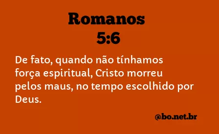 Romanos 5:6 NTLH