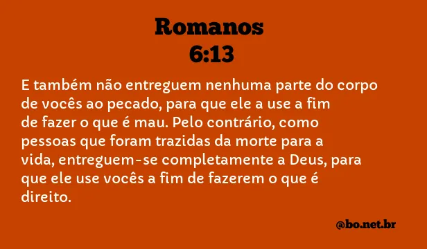 Romanos 6:13 NTLH