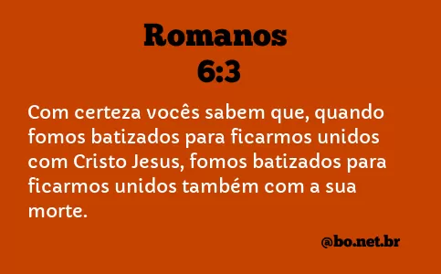 Romanos 6:3 NTLH