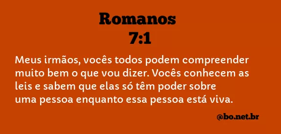 Romanos 7:1 NTLH