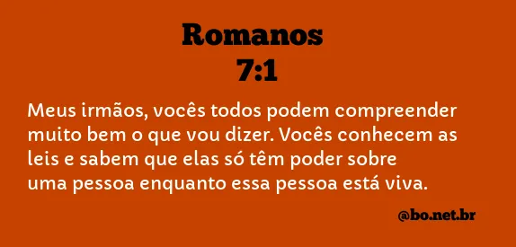 Romanos 7:1 NTLH