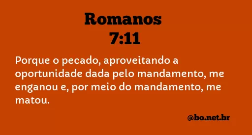 Romanos 7:11 NTLH