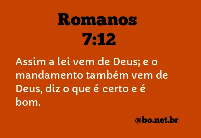 Romanos 7:12 NTLH